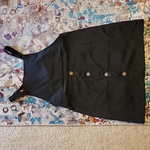 Casual A Line Corduroy Overall Dress